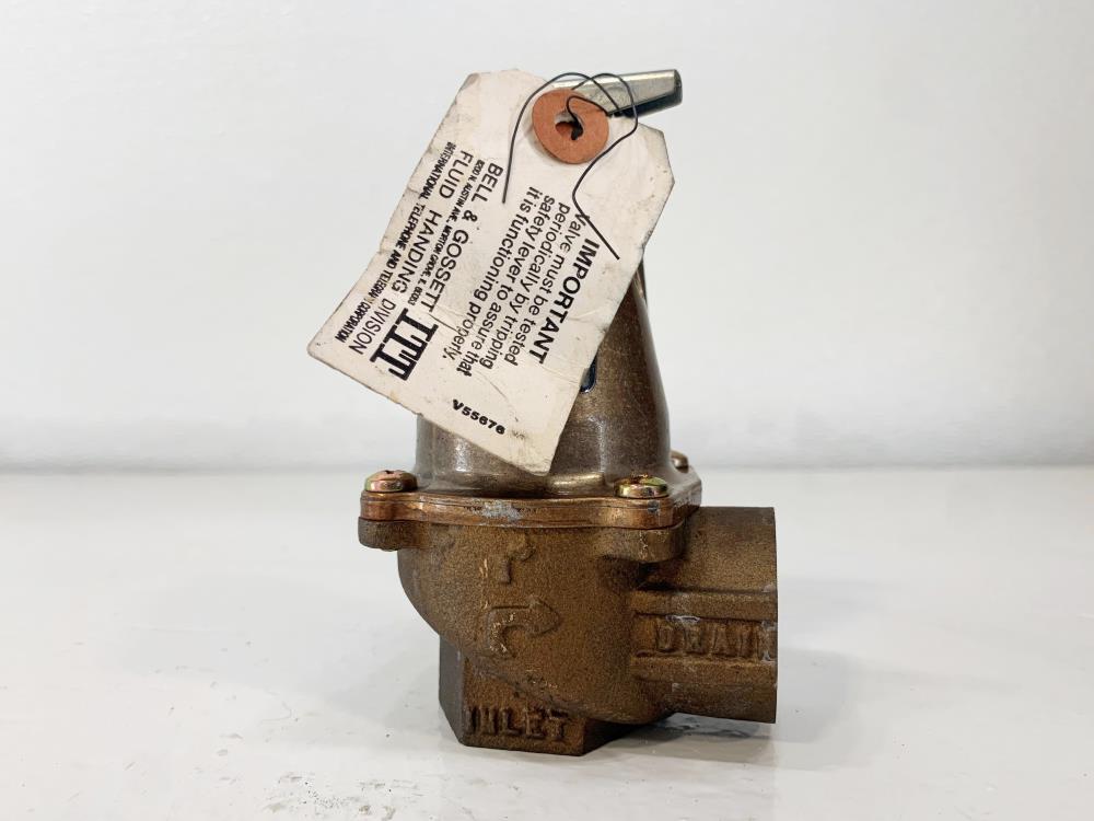 Bell and Gossett 1" NPT 30# Bronze Relief Valve 1170-30, 110129